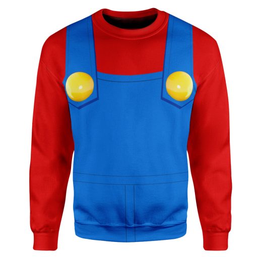 Gearhumans 3D Mario Custom Hoodie Apparel - Image 10