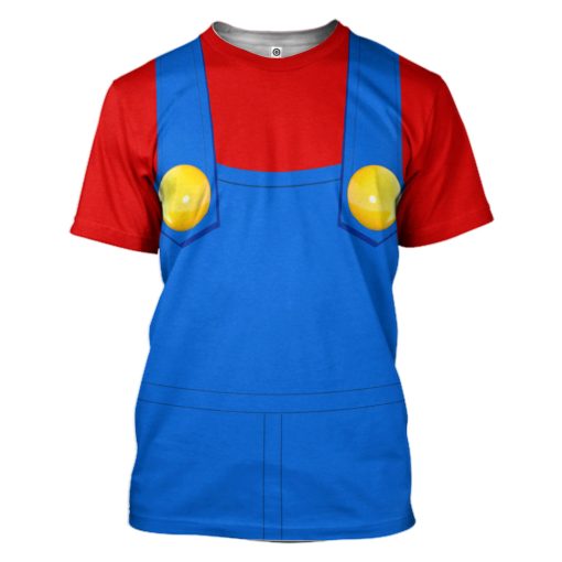 Gearhumans 3D Mario Custom Hoodie Apparel - Image 11
