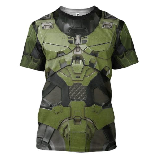 Gearhumans 3D Halo Infinite Masterchief Cosplay Custom Tshirt Hoodie Apparel - Image 3