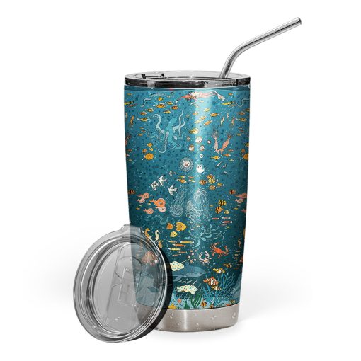 Gearhumans 3D Under The Sea Population Scuba Diving Tumbler