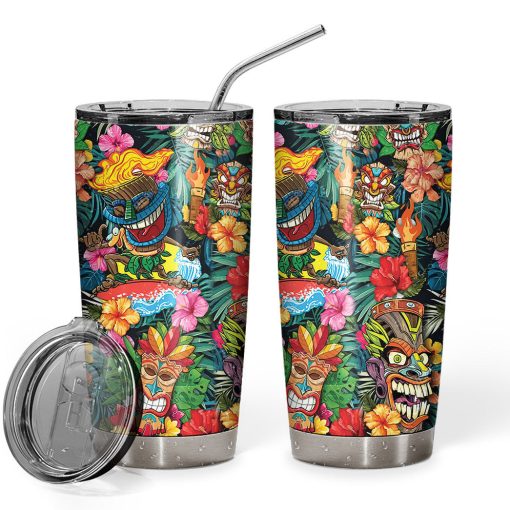 Gearhumans 3D Tiki Tiki Awesome Tumbler