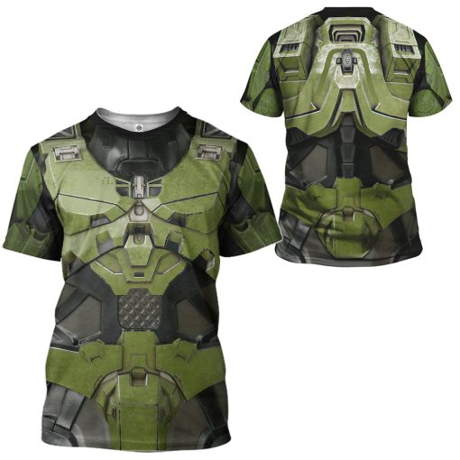 Gearhumans 3D Halo Infinite Masterchief Cosplay Custom Tshirt Hoodie Apparel - Image 7