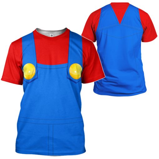Gearhumans 3D Mario Custom Hoodie Apparel - Image 11
