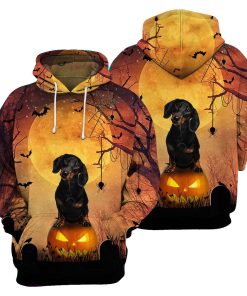 Gearhumans Dachshund Halloween - 3D All Over Printed Shirt