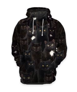 Gearhumans Black Cats - 3D All Over Printed Shirt