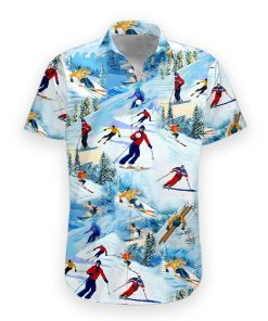 Gearhumans 3D Skiing Hawaii Shirt