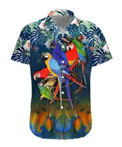 Gearhumans 3D Parrot Hawaii Shirt