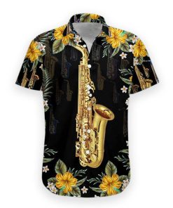 Gearhumans 3D Saxophone Hawaii Shirt