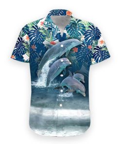 Gearhumans 3D Dolphin Hawaii Shirt
