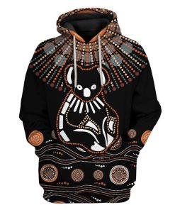 Aboriginal Koala Custom T-Shirts Hoodie Apparel HD-TA0702203 3D Custom Fleece Hoodies Hoodie S 