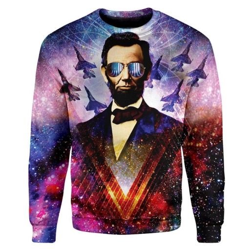 Abraham Lincoln Custom T-Shirts Hoodies Apparel HD-AT1112195 3D Custom Fleece Hoodies Long Sleeve S