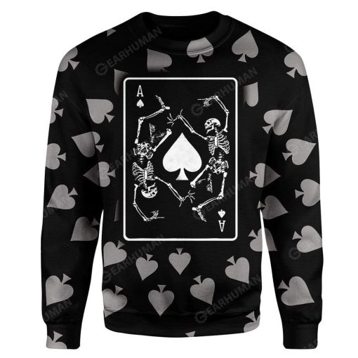 Ace Of Spades T-Shirts Hoodie Apparel SK-QM27111910 3D Custom Fleece Hoodies Long Sleeve S