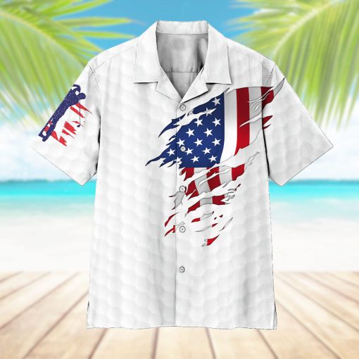 Gearhumans 3D American Golf Hawaii Shirt - Image 7