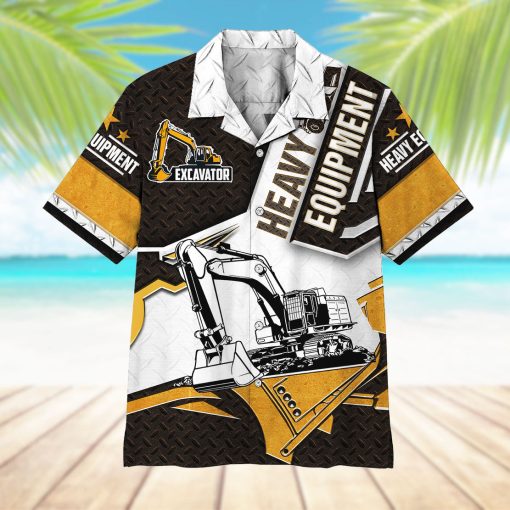 Gearhumans 3D Excavator Hawaii Shirt - Image 7