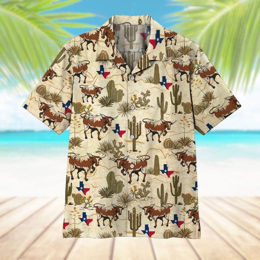 Gearhumans 3D Longhorn Texas Hawaii Shirt - Image 5