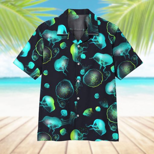 Gearhumans Glowing Jellyfish Hawaii Shirt - Image 6