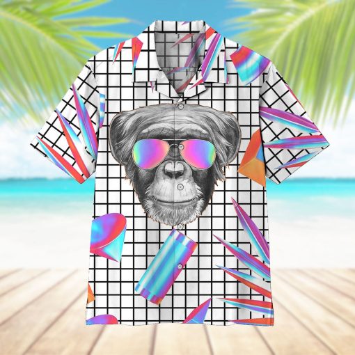 Gearhumans 3D Holographic Monkey Hawaii Shirt