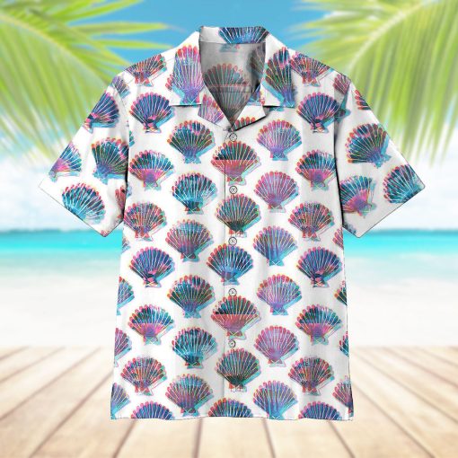 Gearhumans 3D Holographic Seashells Hawaii Shirt