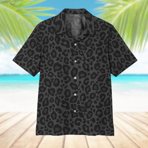 Gearhumans 3D Black Leopard Hawaii Shirt - Image 7