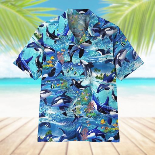 Gearhumans 3D Dolphins Hawaii Shirt - Image 7