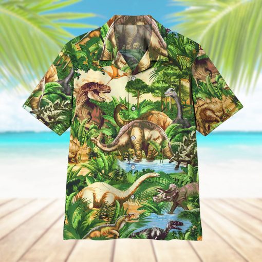 Gearhumans 3D Dinosaur Hawaii Shirt 5 Gearhumans 3D Dinosaur Hawaii Shirt - Image 5