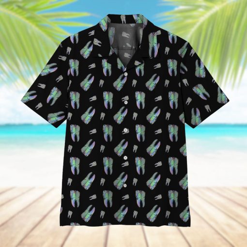 Gearhumans 3D Teeth Hawaii Shirt