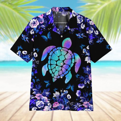 Gearhumans 3D Holographic Turtle Hawaii Shirt