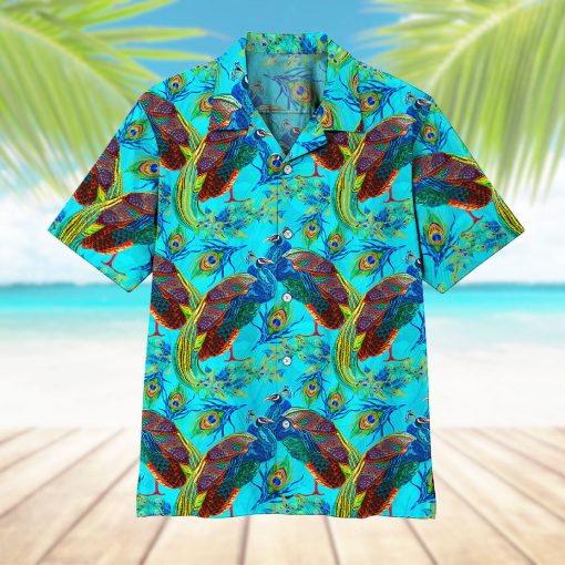 Gearhumans 3D Peacock Hawaii Shirt