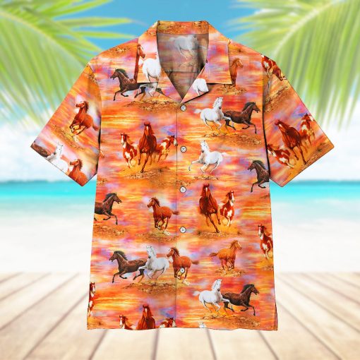 Gearhumans 3D Horse Hawaii Shirt