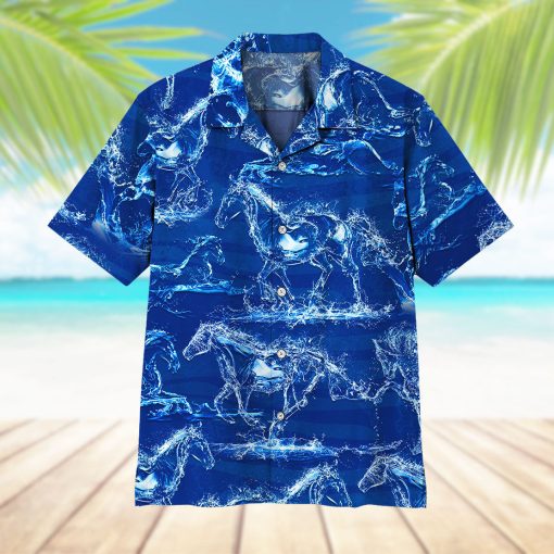 Gearhumans 3D Water Horse Hawaii Shirt - Image 7