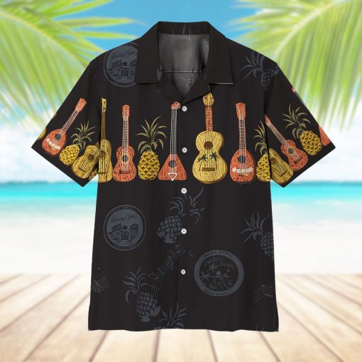 Gearhumans 3D Ukulele Hawaii Shirt
