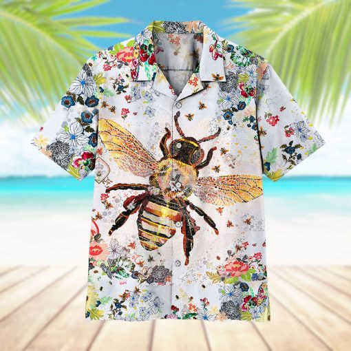 Gearhumans 3D Bee Hawaii Shirt - Image 5