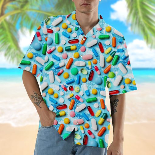 Gearhumans 3D Nurse Hawaii Shirt