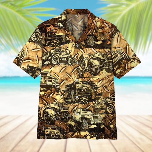 Gearhumans 3D Jeep Hawaii Shirt