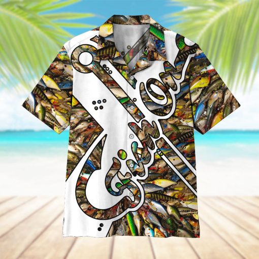 Gearhumans 3D Fish On Hook Hawaii Shirt 12 Gearhumans 3D Fish On Hook Hawaii Shirt
