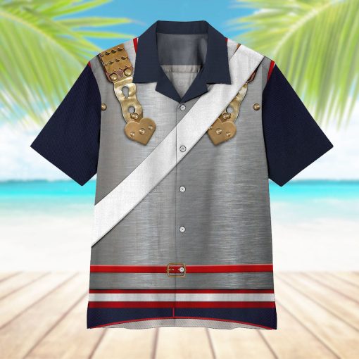 Gearhumans 3D Napoleonic French Heavy Cavalry Custom Hawaii Shirt