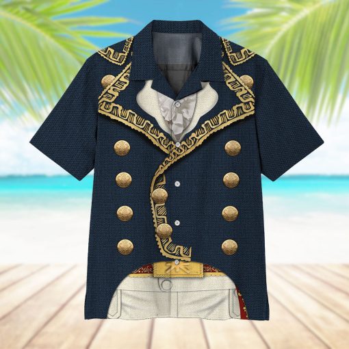 Gearhumans 3D Custom Marquis De Lafayette Hawaii Shirt - Image 7