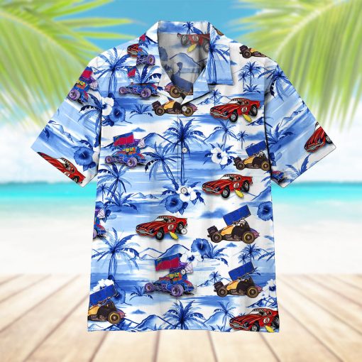 Gearhumans 3D Dirt Track Racing Hawaii Shirt - Image 7