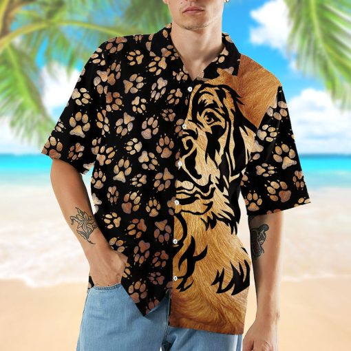 Gearhumans 3D Foot Print Dogs Hawaii Shirt - Image 8