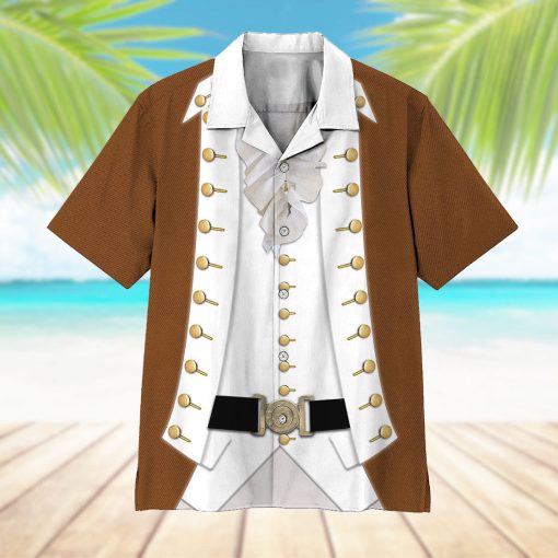 Gearhumans 3D Cosplay Alexander Hamilton Custom Hawaii Shirt - Image 7