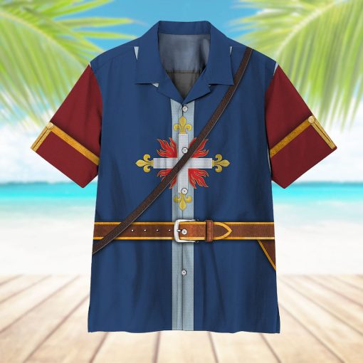 Gearhumans 3D Custom King's Musketeer Hawaii Shirt