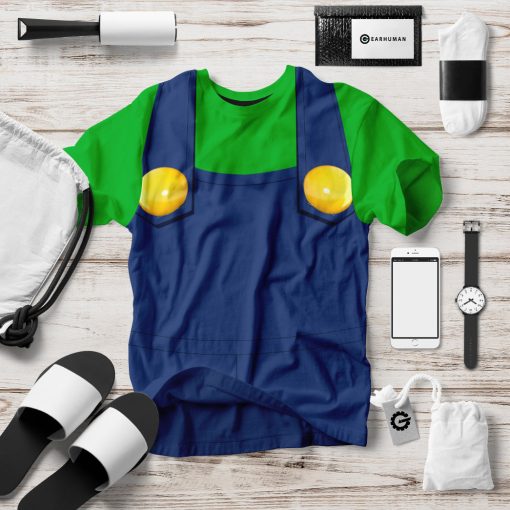 Gearhumans 3D Luigi Custom Hoodie Apparel - Image 16
