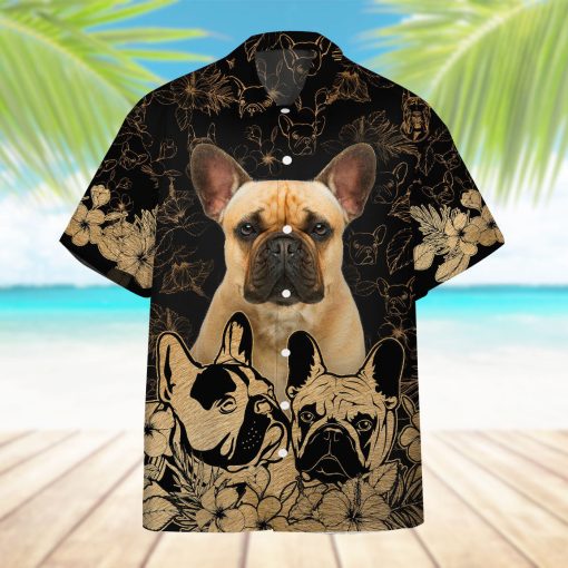 Gearhumans 3D French Bulldog Hawaii Shirt