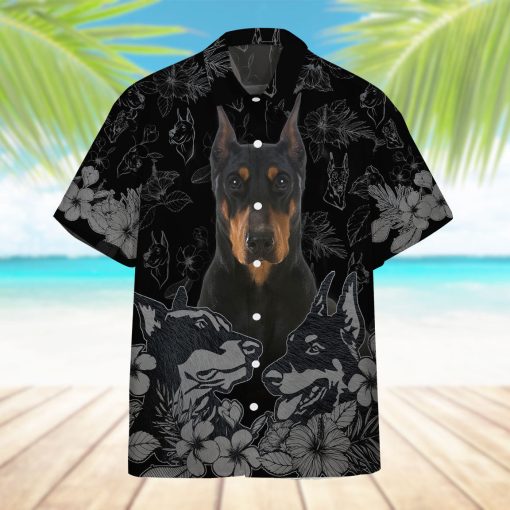 Gearhumans 3D Doberman Pinscher Hawaii Shirt