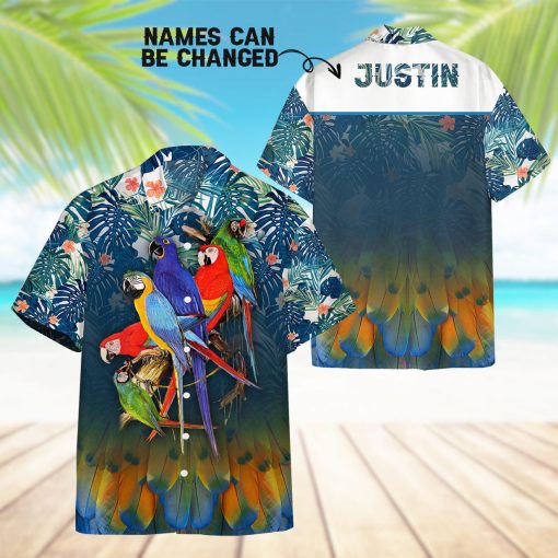 Gearhumans 3D Parrot Tropical Hawaii Shirt