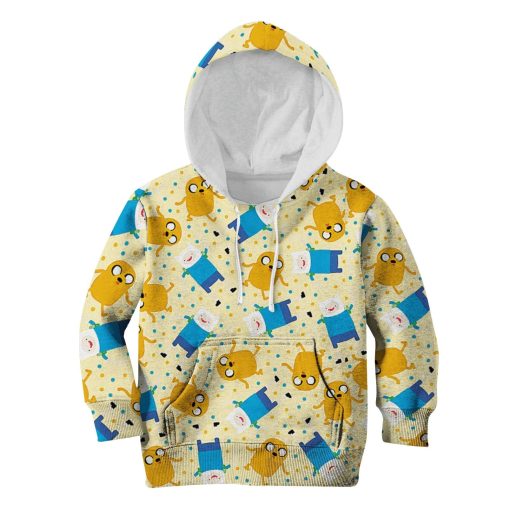Gearhumans Adventure Time Finn And Jake Custom Hoodies T-shirt Apparel 1 Adventure Time Finn And Jake Custom Hoodies T-shirt Apparel HD-MV110714K kid 3D apparel Kid Hoodie 2XS/3-4