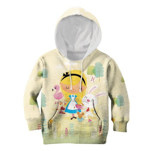Gearhumans alice in wonderland Kid Custom Hoodies T-shirt Apparel 4 alice in wonderland Kid Custom Hoodies T-shirt Apparel HD-PET110313K kid 3D apparel Kid Hoodie S/6-8