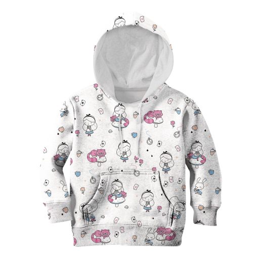 Gearhumans ALICE WITH FRIENDS Kid Custom Hoodies T-shirt Apparel 4 ALICE WITH FRIENDS Kid Custom Hoodies T-shirt Apparel HD-PET110326K kid 3D apparel Kid Hoodie S/6-8