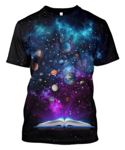 All planets in the universe from a book Custom T-shirt - Hoodies Apparel HD-GH110392 3D Custom Fleece Hoodies T-Shirt S