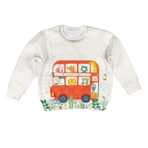 Amazing London Bus Tour Custom Hoodies T-shirt Apparel HD-PET110301K kid 3D apparel